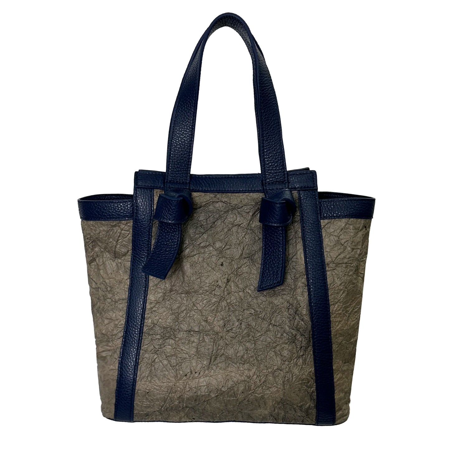 Yoi - 宵 - (Leather Knot Bag / 柿渋染め和紙)