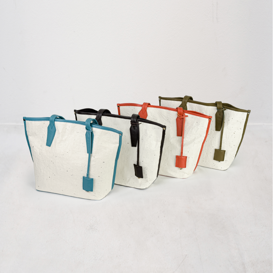 Rin - 凛 -( Leather Trimming Tote Bag )