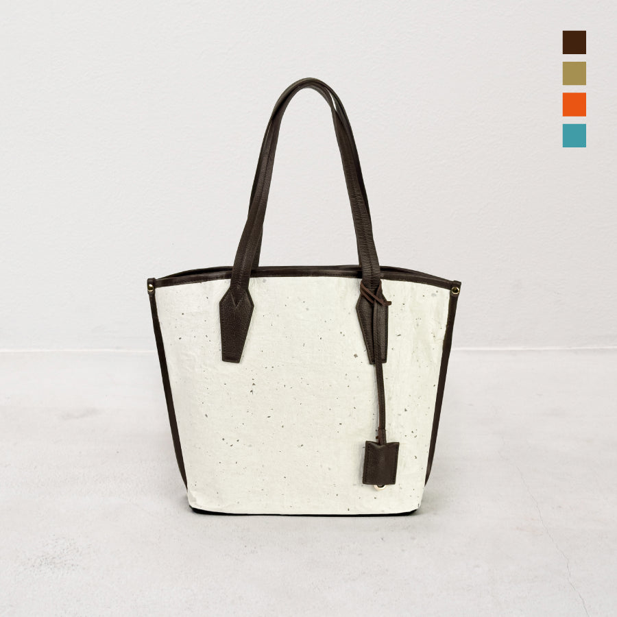Rin - 凛 -( Leather Trimming Tote Bag )