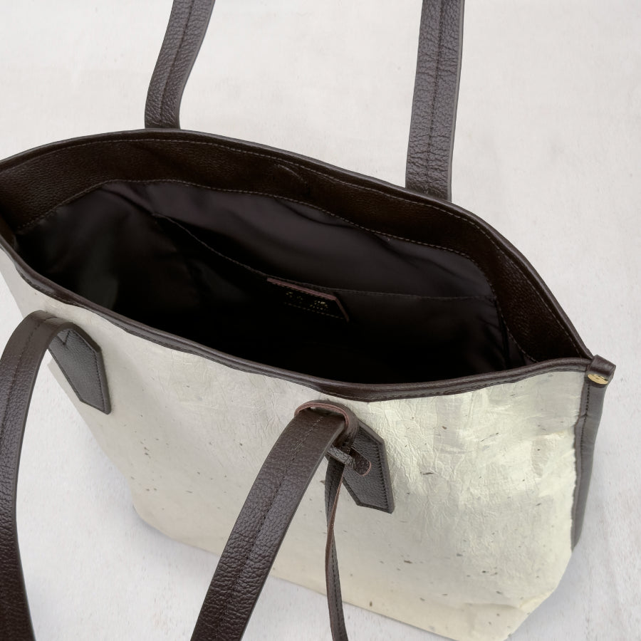 Rin - 凛 -( Leather Trimming Tote Bag )