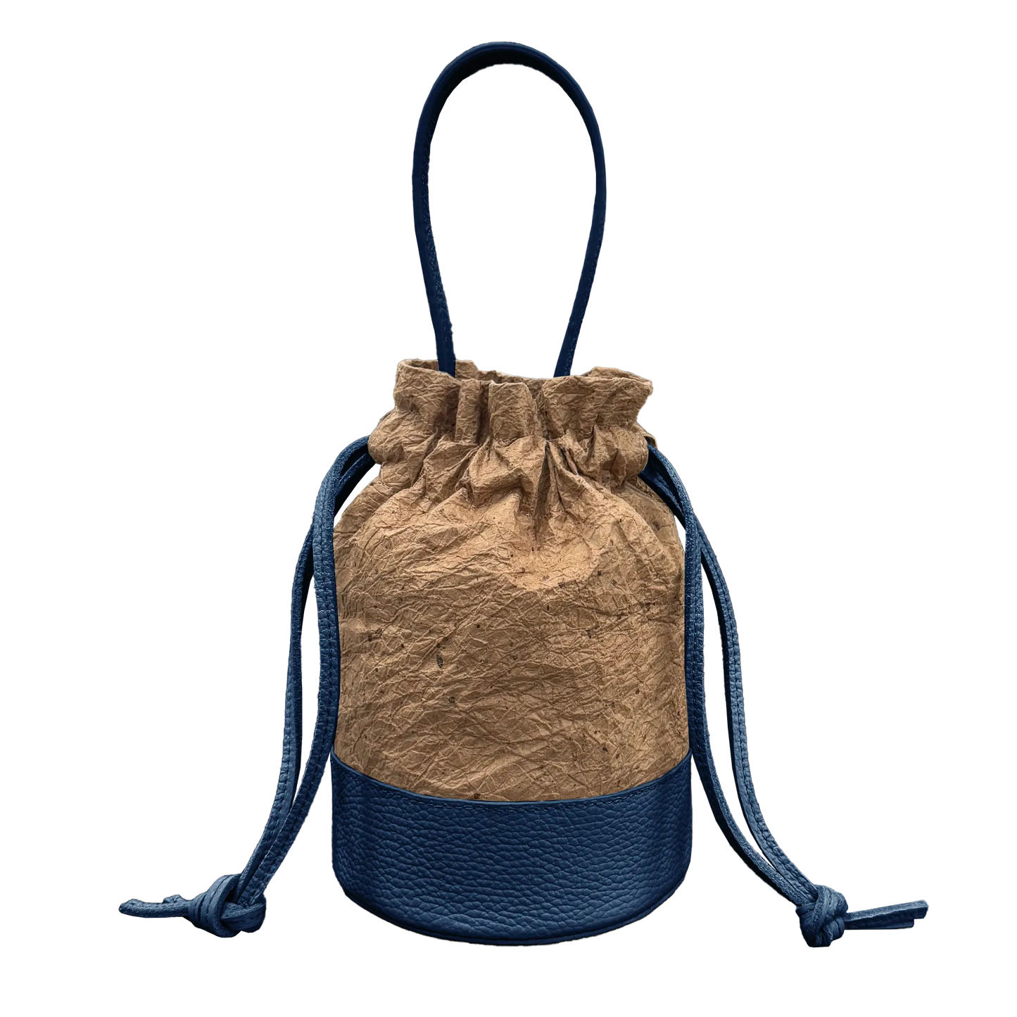 Kanade - 奏 - (Mini Drawstring Bucket Bag / 柿渋染め和紙)