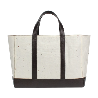 Tote bag Japanese Washi paper with cowhide leather