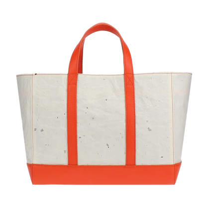 Tote bag Japanese Washi paper with cowhide leather