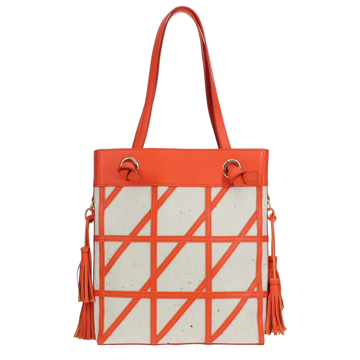 Japanese Washi Geometric Pattern Shoulder Bag Combination of Handmade Washi Paper with Genuine Leather Made in Japan Olive Undyed