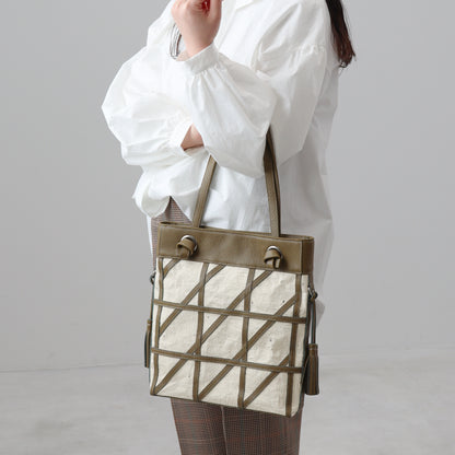 Shizuku － 雫 －（ Geometric Pattern Hand Bag ）