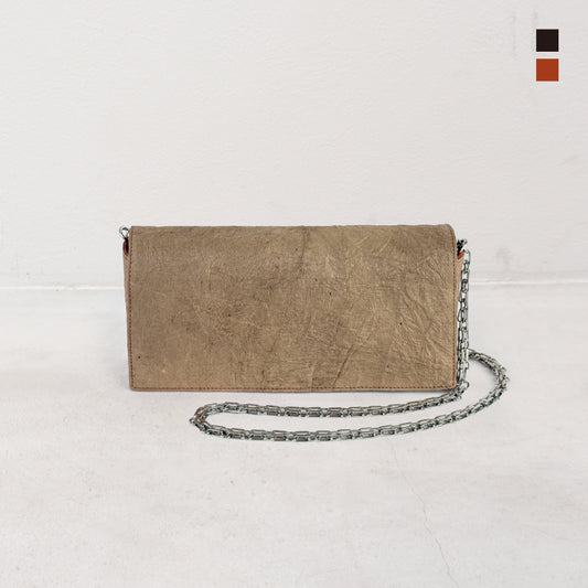 Miyabi － 雅 － （Clutch & Shoulder 2way Bag / 柿渋染め和紙 )