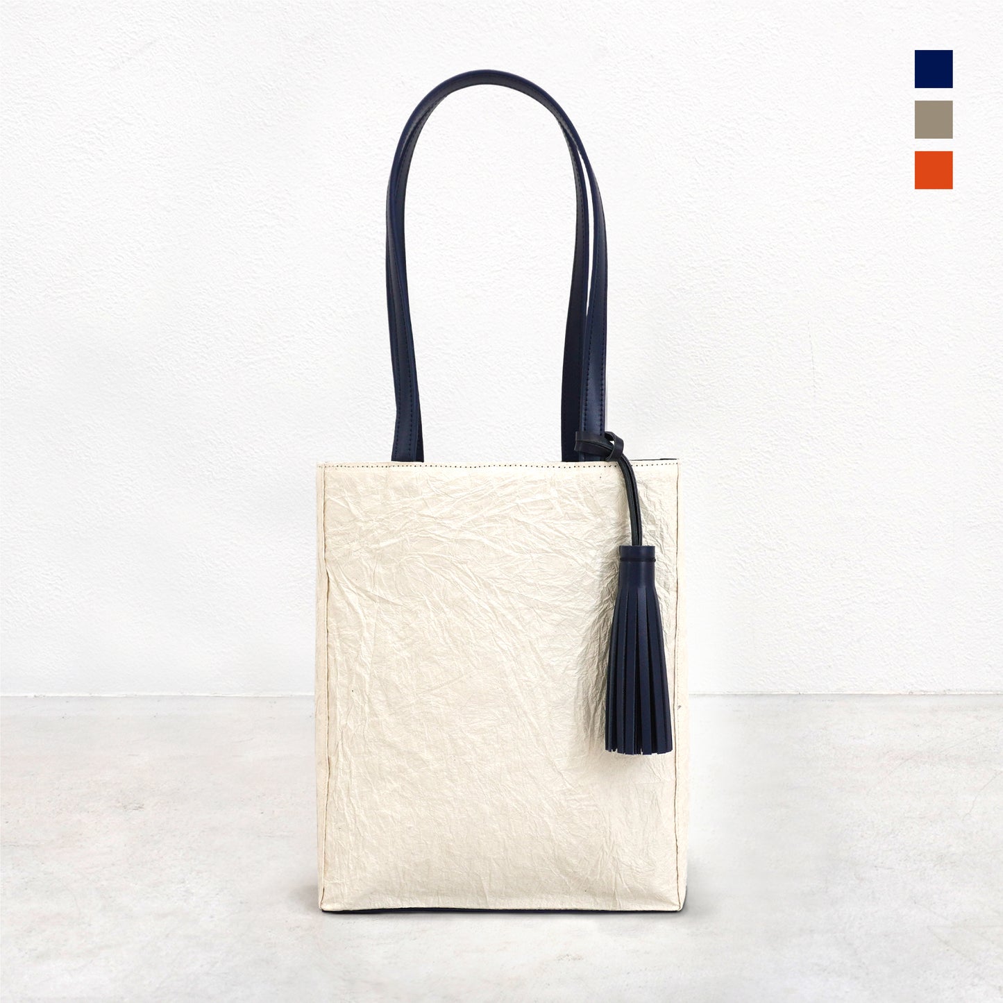 Tote Bag [Small] Japanese Washi paper with Italian cow leather